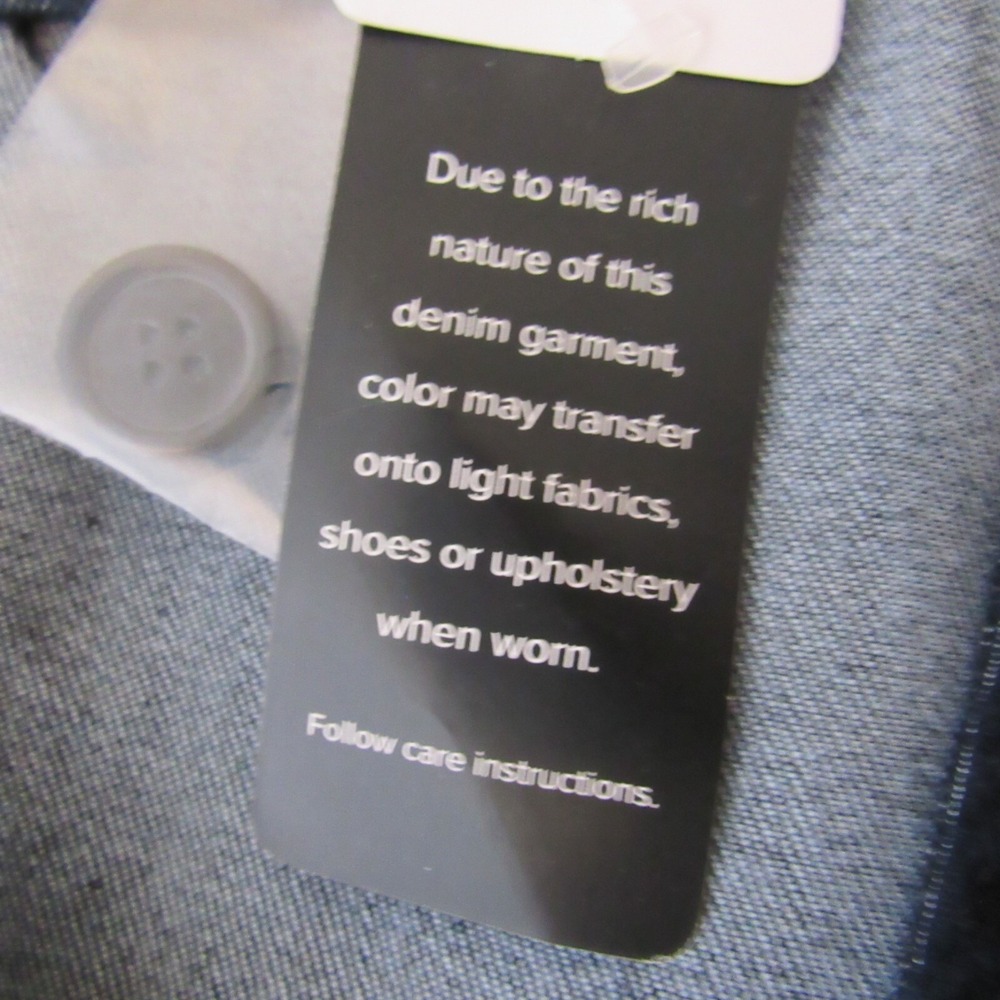 Torrid Studio Blue Denim Tailored Vest Stretch Dark Denim Plus Size 4X NWT - Picture 8 of 8